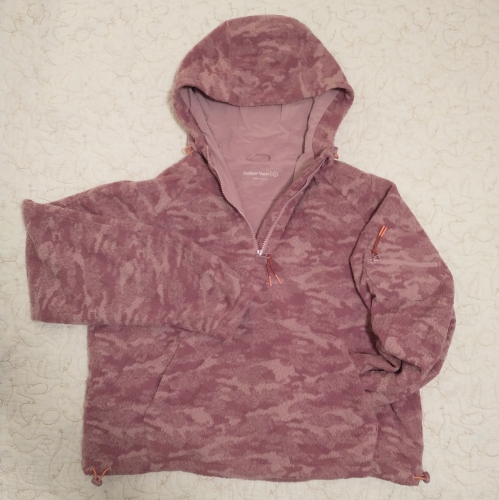 Outdoor Voices PrimoFleece 1/4 Zip Hoodie M Purple Cloud - LIKE NEW